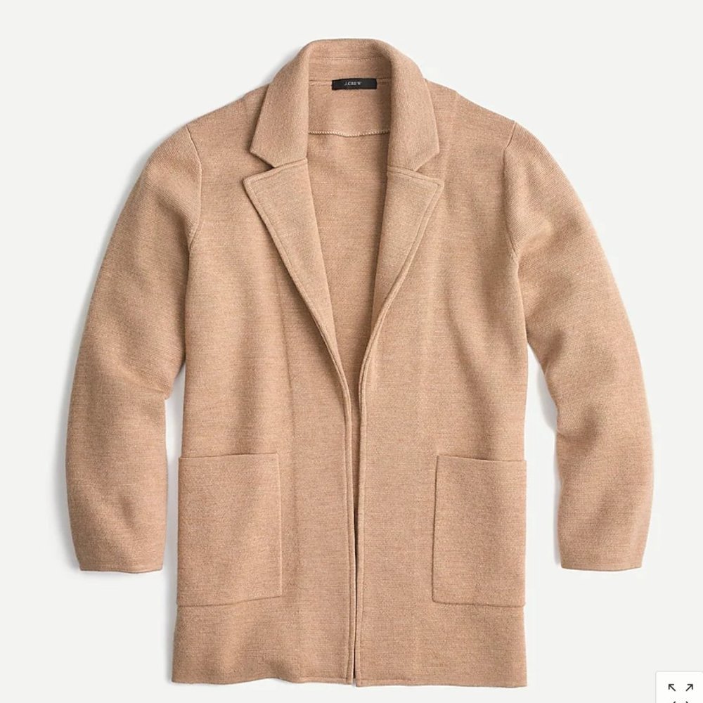 J. Crew Open Front Sweater Blazer